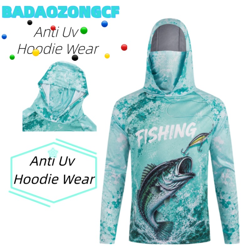 Fishing Hoodie - Koszulki wędkarskie z długim rękawem, letnia