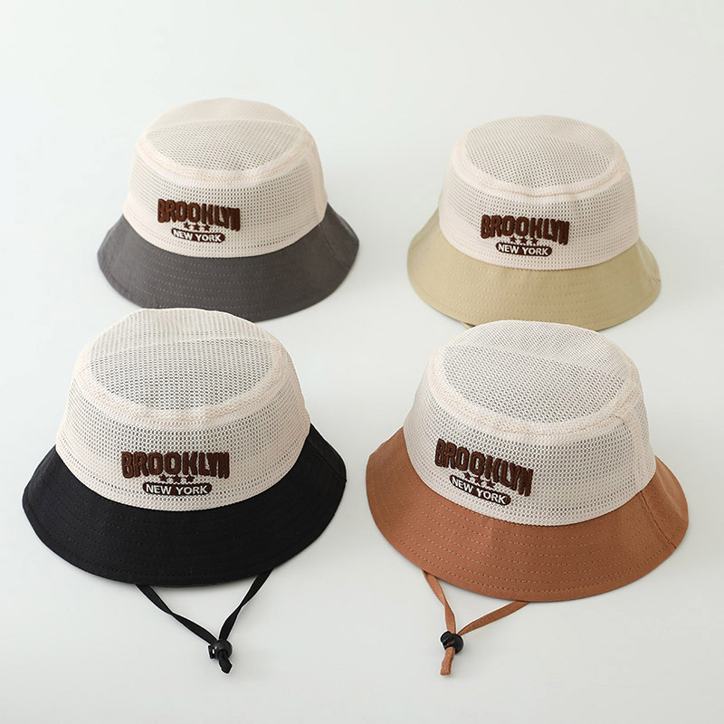 Fishing Hat - Haftowany kapelusz przeciwsłoneczny dla niemowląt, letni,