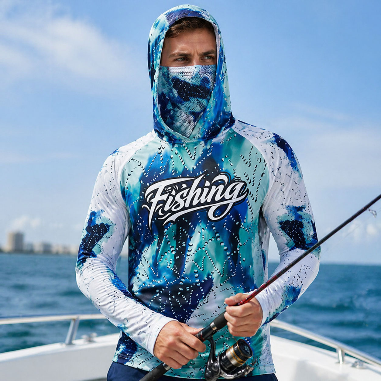 Fishing Hoodie - Koszulki wędkarskie z kapturem, odzież do