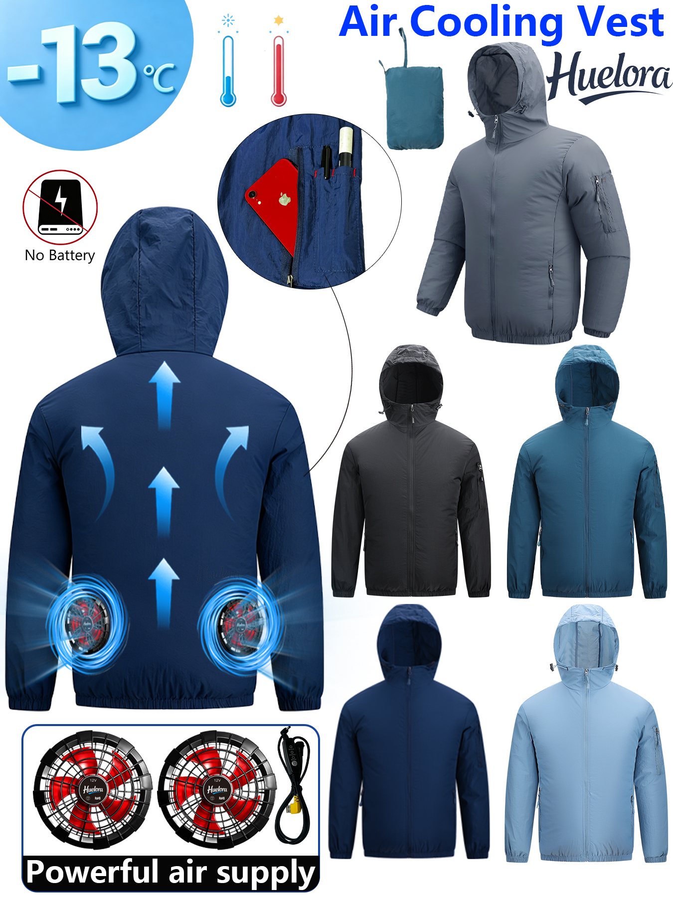 Męska kurtka z kapturem i USB  – Fishing Hoodie recenzja i cena