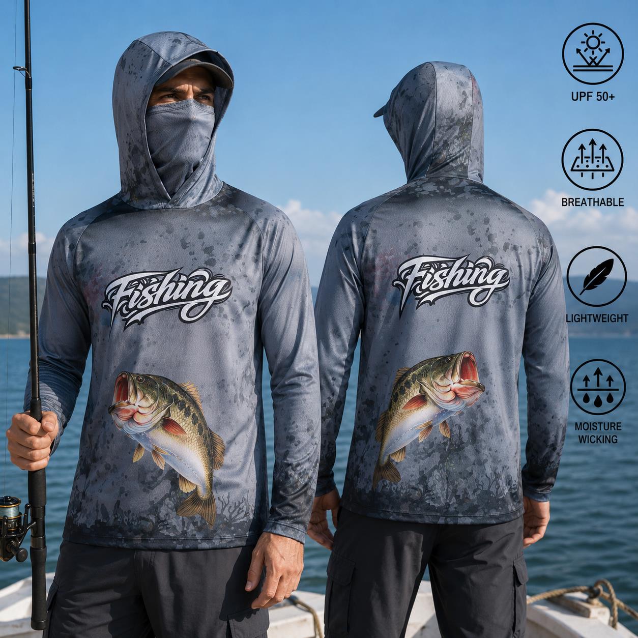 Koszulka wędkarska z kapturem  – Fishing Hoodie recenzja i cena