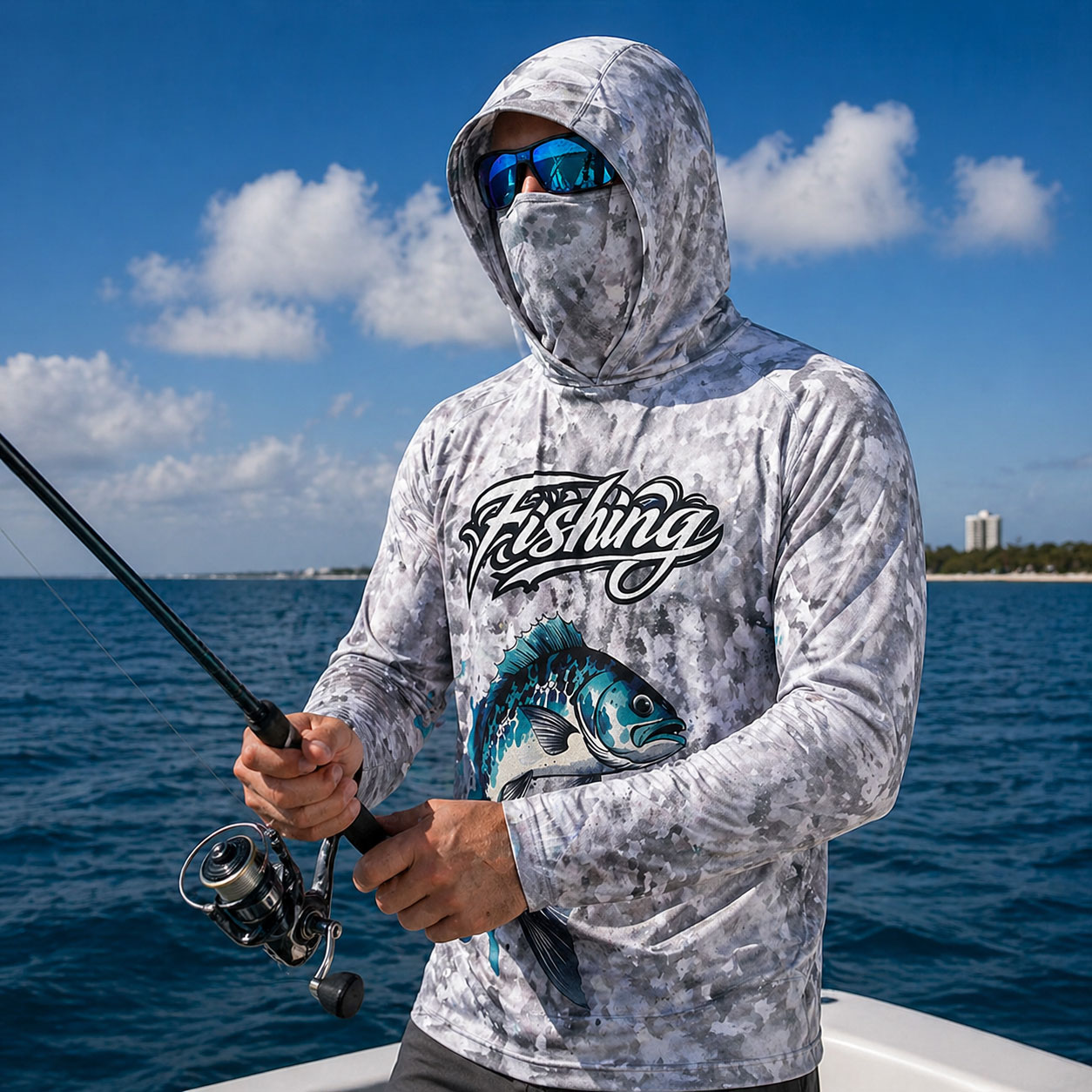 Koszulka wędkarska z kapturem  – Fishing Hoodie recenzja i cena