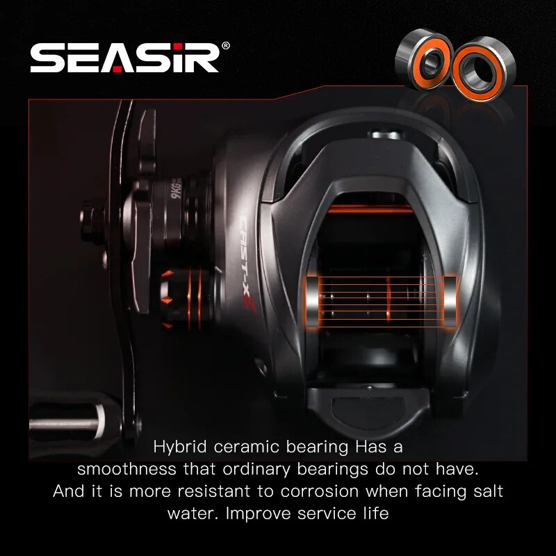 SEASIR Cast X2 Baitcasting Ree – Kastking Reel Zephyr recenzja i cena